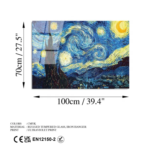 Dekoratívny obraz z tvrdeného skla UV-203 70 x 100