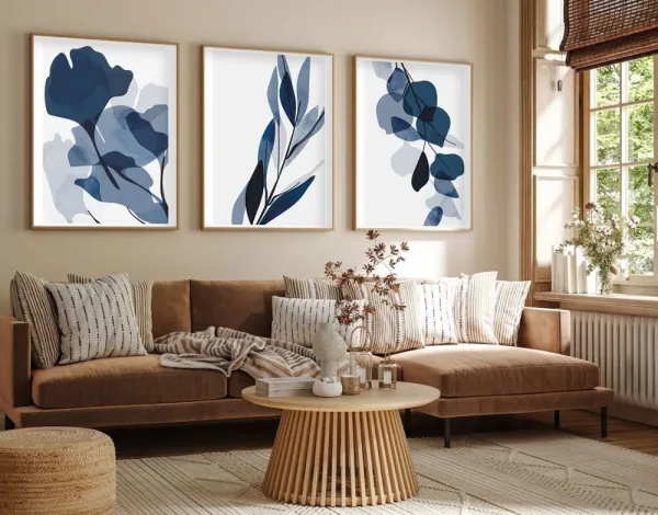 Dekoratívny rámovaný obraz z MDF (3 kusy) Huhu207 - 50 x 70
