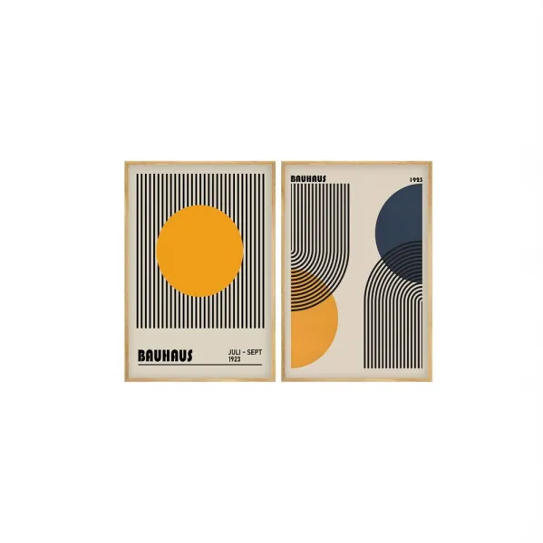 Dekoratívny rámovaný obraz z MDF (2 kusy) Huhu244 - 20 x 30