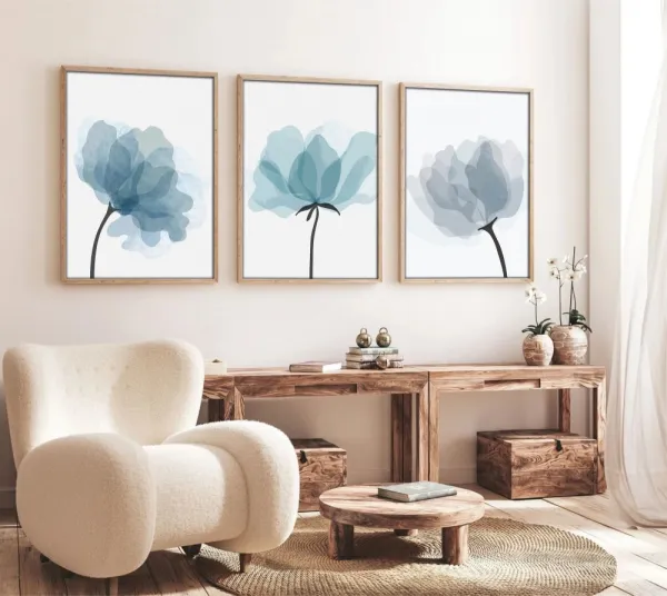 Dekoratívny rámovaný obraz z MDF (3 kusy) Huhu206 - 50 x 70