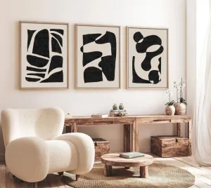 Dekoratívny rámovaný obraz z MDF (3 kusy) Huhu201 - 50 x 70