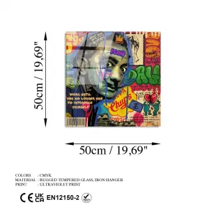 Dekoratívny obraz z tvrdeného skla UV-817 - 50 x 50