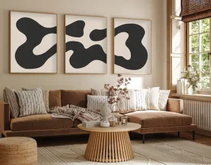 Dekoratívny rámovaný obraz z MDF (3 kusy) Huhu199 - 50 x 70
