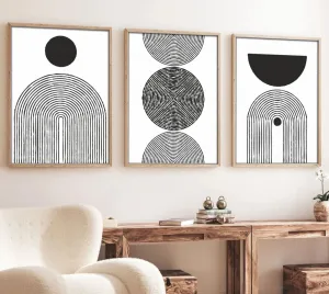 Dekoratívny rámovaný obraz z MDF (3 kusy) Huhu163 - 50 x 70