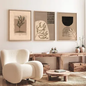 Dekoratívny rámovaný obraz z MDF (3 kusy) Huhu260 - 50 x 70