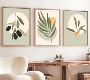 Dekoratívny rámovaný obraz z MDF (3 kusy) Huhu116 - 70 x 50