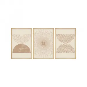 Dekoratívny rámovaný obraz z MDF (3 kusy) Huhu258 - 50 x 35