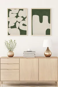 Dekoratívny rámovaný obraz z MDF (2 kusy) Huhu202 - 50 x 70