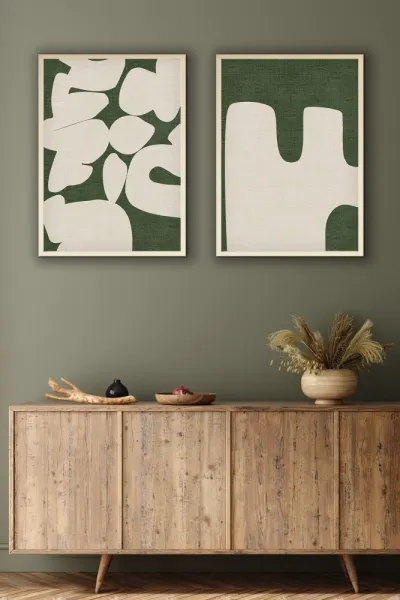 Dekoratívny rámovaný obraz z MDF (2 kusy) Huhu202 - 50 x 70