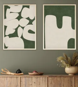 Dekoratívny rámovaný obraz z MDF (2 kusy) Huhu202 - 50 x 70