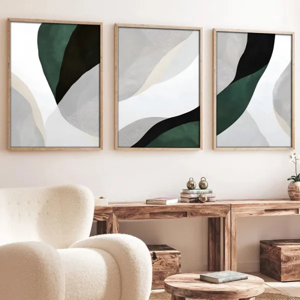 Dekoratívny rámovaný obraz z MDF (3 kusy) Huhu229 - 50 x 70