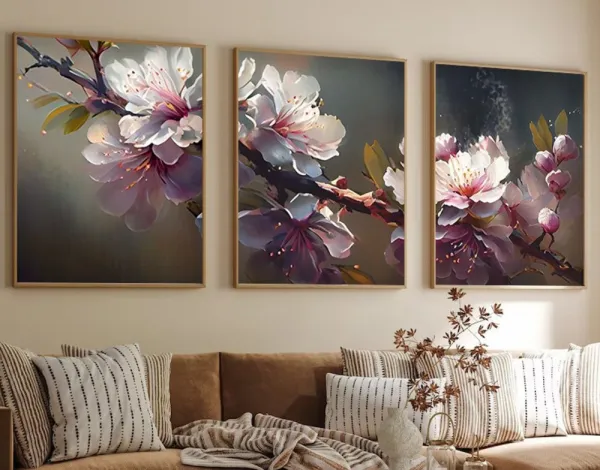 Dekoratívny rámovaný obraz z MDF (3 kusy) Huhu222 - 50 x 70