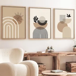 Dekoratívny rámovaný obraz z MDF (3 kusy) Huhu264 - 50 x 35