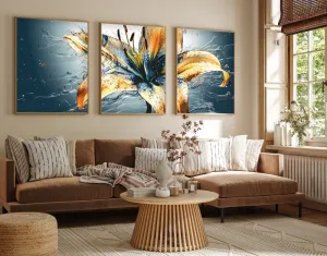 Dekoratívny rámovaný obraz z MDF (3 kusy) Huhu219 - 50 x 70