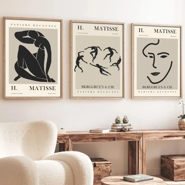 Dekoratívny rámovaný obraz z MDF (3 kusy) Huhu255 - 50 x 35