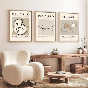 Dekoratívny rámovaný obraz z MDF (3 kusy) Huhu253 - 50 x 35