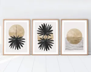 Dekoratívny rámovaný obraz z MDF (3 kusy) Huhu210 - 50 x 70