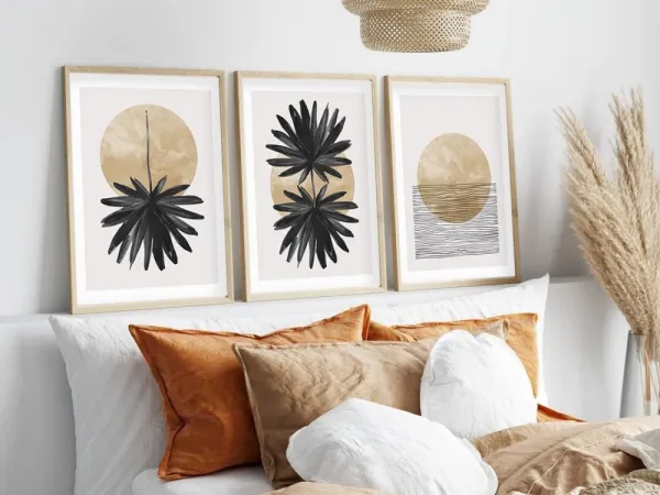 Dekoratívny rámovaný obraz z MDF (3 kusy) Huhu210 - 50 x 70