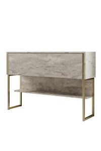 Komoda Luxe - Travertine, Gold