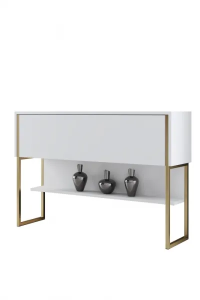 Komoda Luxe - Gold, White