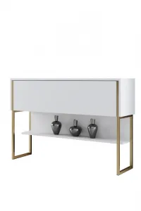 Komoda Luxe - Gold, White