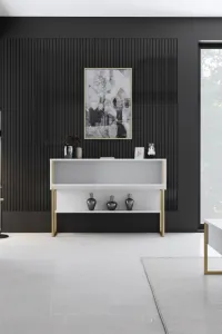 Komoda Luxe - Gold, White