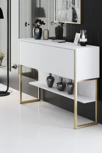 Komoda Luxe - Gold, White