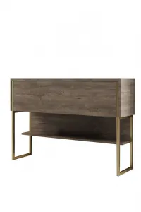 Komoda Luxe - Gold, Walnut
