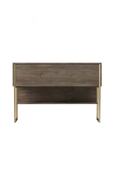 Komoda Luxe - Gold, Walnut