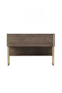 Komoda Luxe - Gold, Walnut