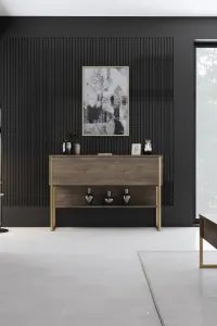 Komoda Luxe - Gold, Walnut