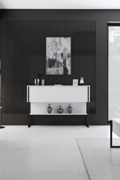Komoda Luxe - Black, White