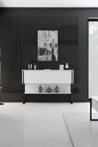 Komoda Luxe - Black, White