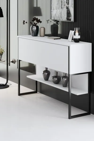 Komoda Luxe - Black, White