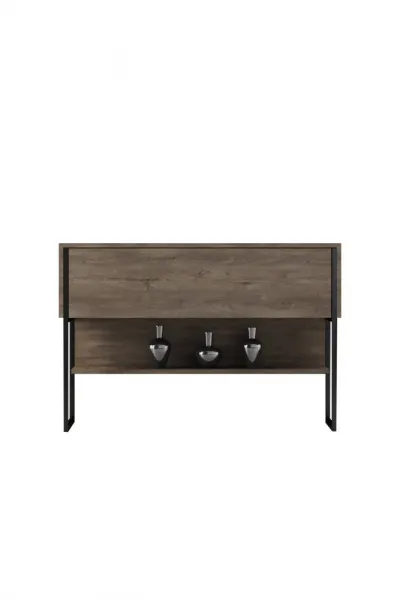 Komoda Luxe - Black, Walnut