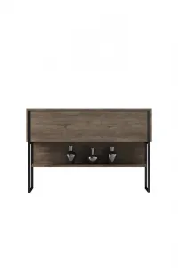 Komoda Luxe - Black, Walnut