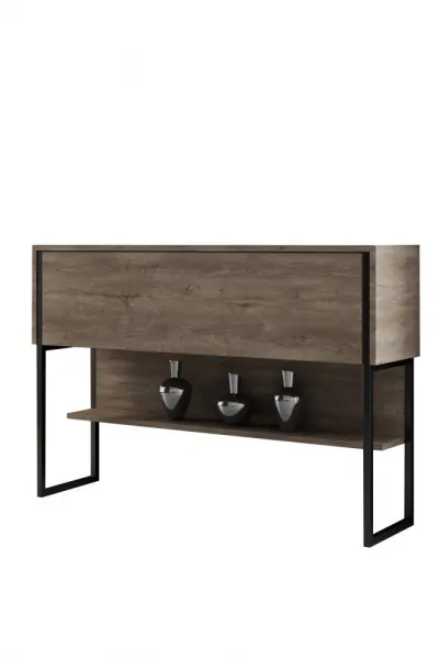 Komoda Luxe - Black, Walnut