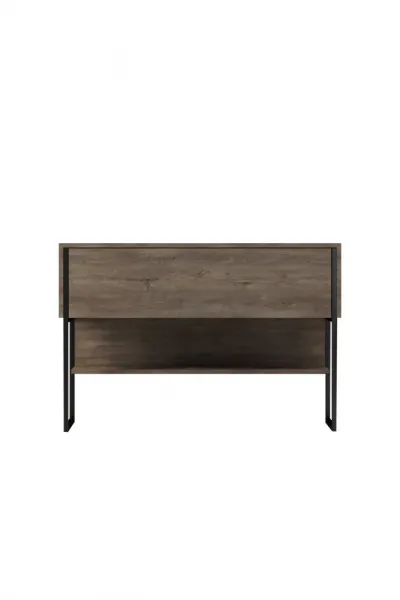 Komoda Luxe - Black, Walnut