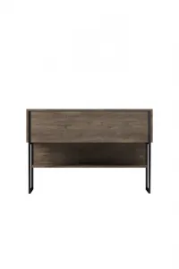 Komoda Luxe - Black, Walnut