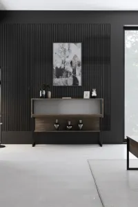 Komoda Luxe - Black, Walnut