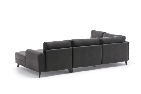 Hanah Home Rohová rozkládací sedací souprava Belen 300 cm antracitová