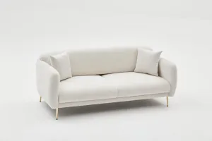 Trojmiestna rozkladacia pohovka Simena - Cream