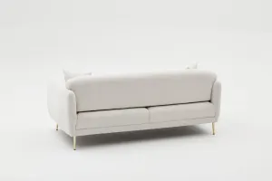 Trojmiestna rozkladacia pohovka Simena - Cream