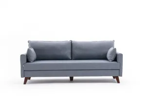 Hanah Home Třímístná rozkládací pohovka Bella 208 cm modrá