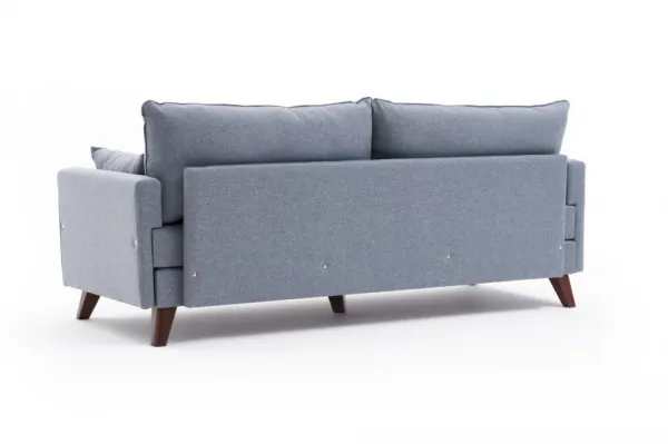 Hanah Home Třímístná rozkládací pohovka Bella 208 cm modrá