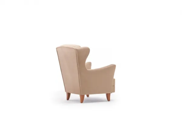 Kreslo ušiak Lola Berjer - Cream