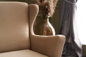 Kreslo ušiak Lola Berjer - Cream