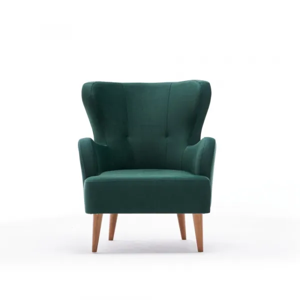 Kreslo ušiak Karina - Petrol Green