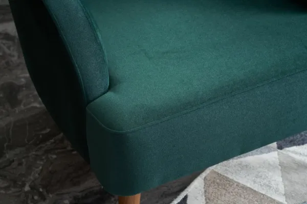 Kreslo ušiak Karina - Petrol Green