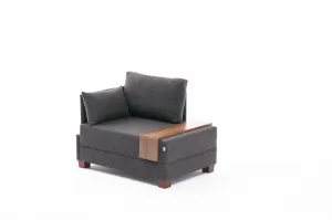 Hanah Home Křeslo Fly levé antracitové